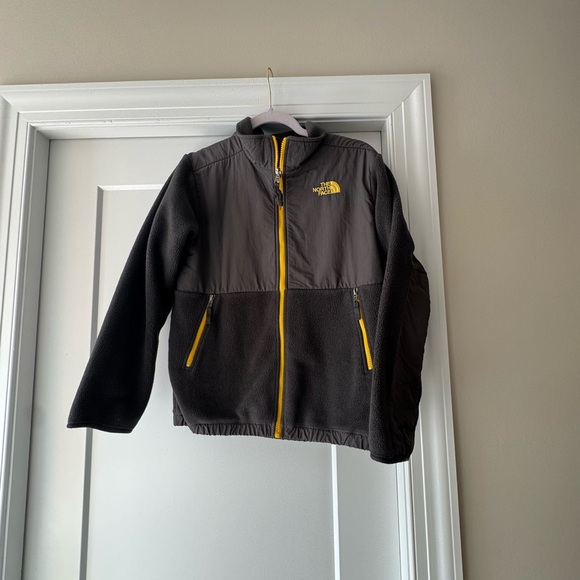 The North Face Charcoal and Mustard Fleece - Picture 1 of 4